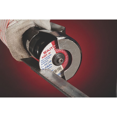 Abrasive Cut-Off Wheel, Type 1, 4 in Dia, 0.0625 in Thick, 3/8 in Arbor Hole Size, Aluminum Oxide MPN:23066