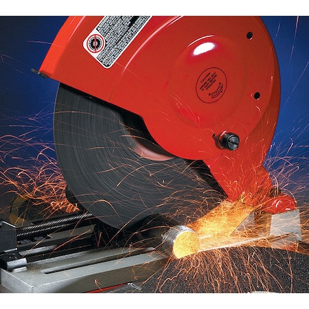 Abrasive Cut-Off Wheel, Type 1, 14 in Dia, 0.0938 in Thick, 1 in Arbor Hole Size, Aluminum Oxide MPN:24039