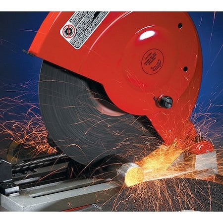 Abrasive Cut-Off Wheel, Type 1, 14 in Dia, 0.0938 in Thick, 1 in Arbor Hole Size, Zirconia Alumina MPN:24414
