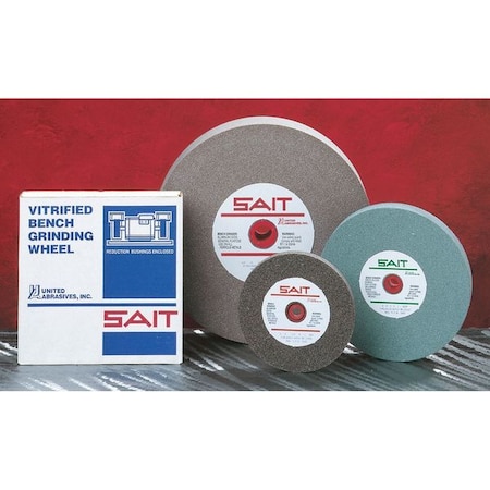 SAIT 28022 Aluminum Oxide Bench Wheel (Grade A80X) 8