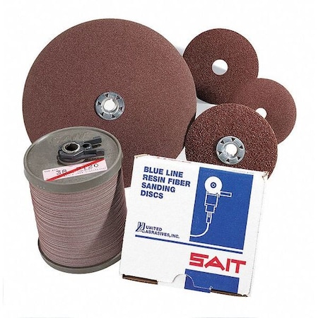 SAIT 60074 AZ-X Zirconium Blend Economical Fiber Disc, 7