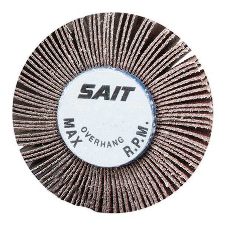 SAIT 70040 2A Aluminum Oxide Flap Wheel 1-1/2