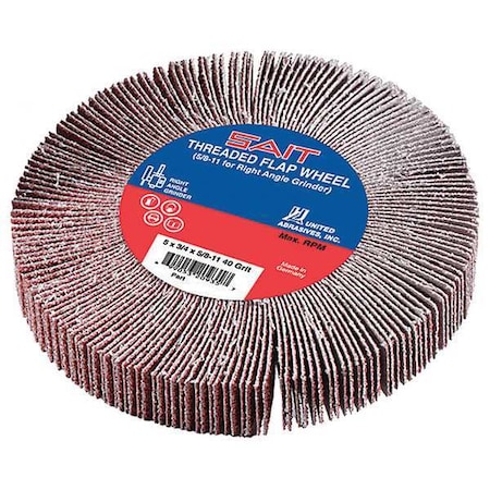 SAIT 72130 5/8-11 Threaded Flap Wheel 4-1/2