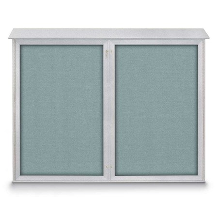 Single Door Enclosed Indoor Letterboard MPN:UV1124-BLACK-GREY