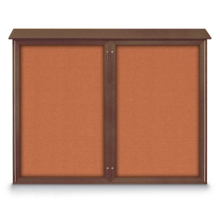 Single Door Enclosed Indoor Letterboard MPN:UV1124-BRONZE-BARBLU
