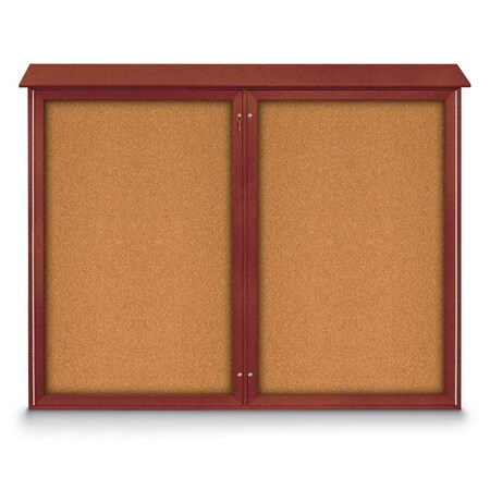 Single Door Enclosed Indoor Letterboard MPN:UV1124-BRONZE-BURGUNVL