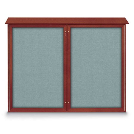 Single Door Enclosed Indoor Letterboard MPN:UV1124-BRONZE-GREEN