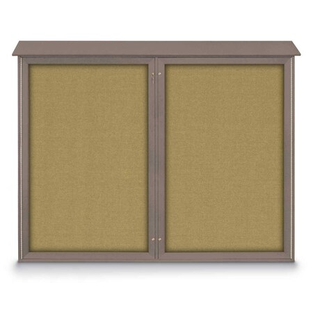 Single Door Enclosed Indoor Letterboard MPN:UV1124-BRONZE-GREY