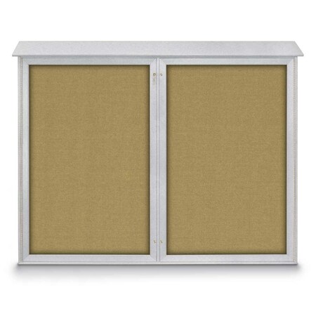 Single Door Enclosed Indoor Letterboard MPN:UV1124-BRONZE-GREYVL