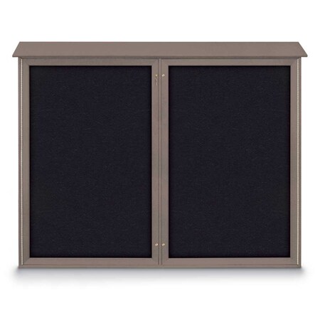 Single Door Enclosed Indoor Letterboard MPN:UV1124-BRONZE-HUNGRN