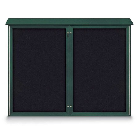Single Door Enclosed Indoor Letterboard MPN:UV1124-BRONZE-WHITE