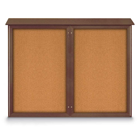 Single Door Enclosed Indoor Letterboard MPN:UV1124-SATIN-BURGUNVL