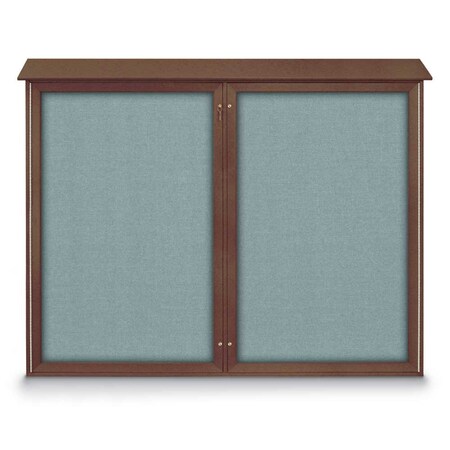 Single Door Enclosed Indoor Letterboard MPN:UV1124-SATIN-GREEN