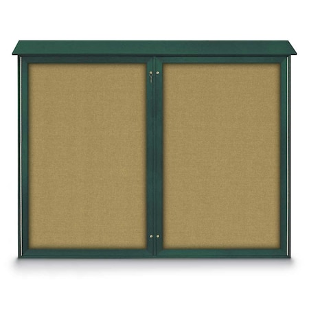 Single Door Enclosed Indoor Letterboard MPN:UV1124-SATIN-GREYVL