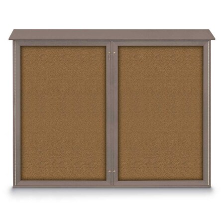 Single Door Enclosed Indoor Letterboard MPN:UV1124-SATIN-WHITE
