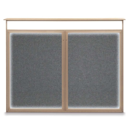 Single Door Enclosed Indoor Letterboard MPN:UV1124SD3036-BLACK-BARBLU