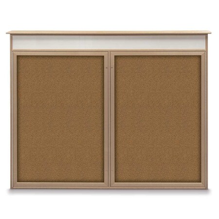 Single Door Enclosed Indoor Letterboard MPN:UV1124SD3036-BLACK-BLUE