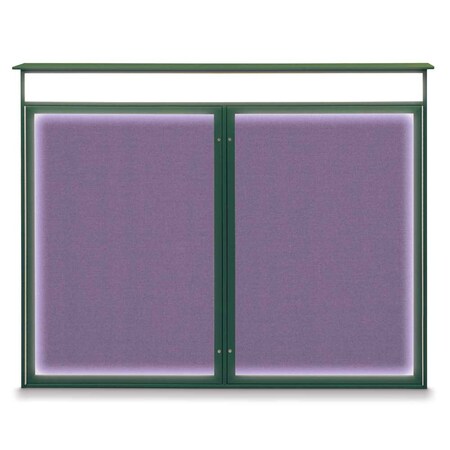 Single Door Enclosed Indoor Letterboard MPN:UV1124SD3036-BLACK-GREYVL