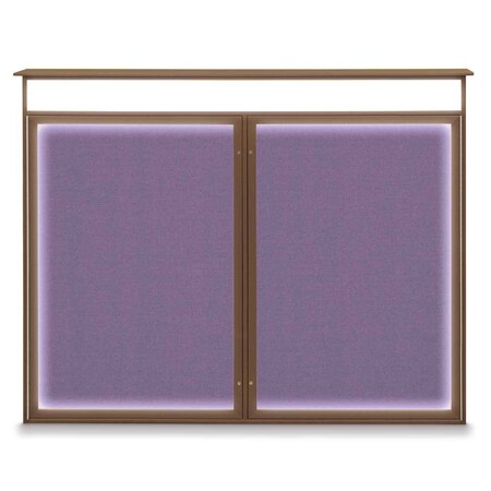 Single Door Enclosed Indoor Letterboard MPN:UV1124SD3036-BRONZE-GREY