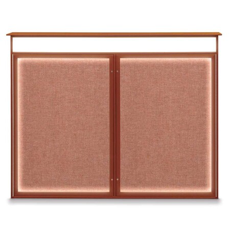 Single Door Enclosed Indoor Letterboard MPN:UV1124SD3036-BRONZE-GREYVL