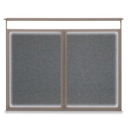 Single Door Enclosed Indoor Letterboard MPN:UV1124SD3036-BRONZE-LICORI