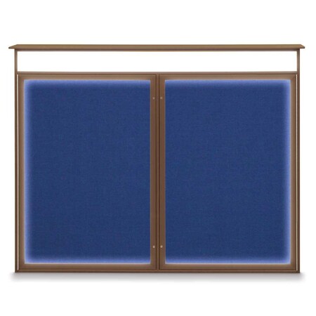 Single Door Enclosed Indoor Letterboard MPN:UV1124SD3036-BRONZE-WHITE