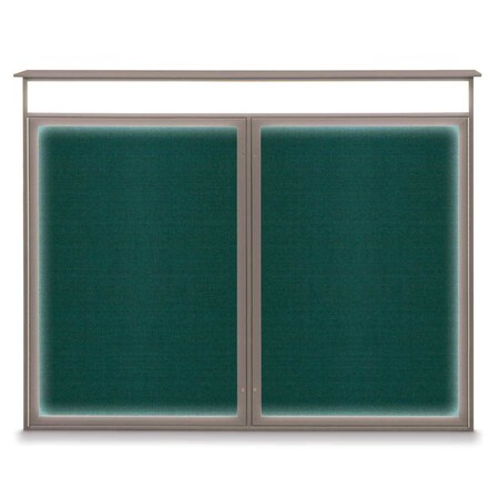 Single Door Enclosed Indoor Letterboard MPN:UV1124SD3036-SATIN-BLUE