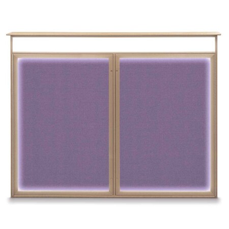 Single Door Enclosed Indoor Letterboard MPN:UV1124SD3036-SATIN-GREY