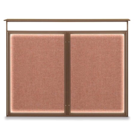 Single Door Enclosed Indoor Letterboard MPN:UV1124SD3036-SATIN-GREYVL