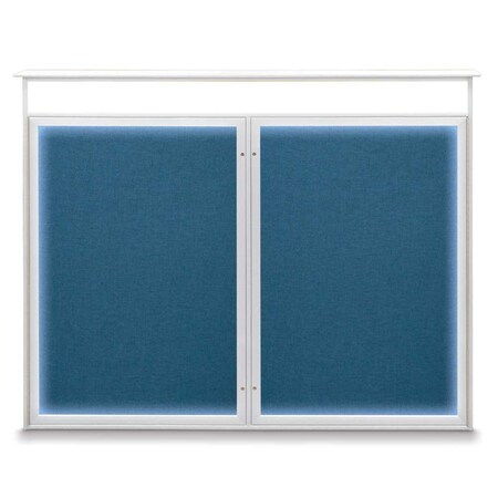Single Door Enclosed Indoor Letterboard MPN:UV1124SD3036-SATIN-HUNGRN