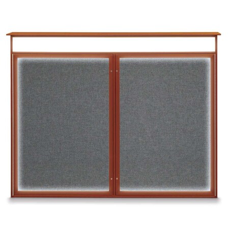Single Door Enclosed Indoor Letterboard MPN:UV1124SD3036-SATIN-LICORI