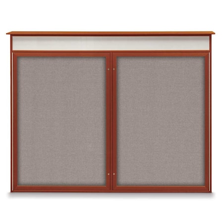 Single Door Enclosed Indoor Letterboard MPN:UV1124SD4824-BLACK-BARBLU