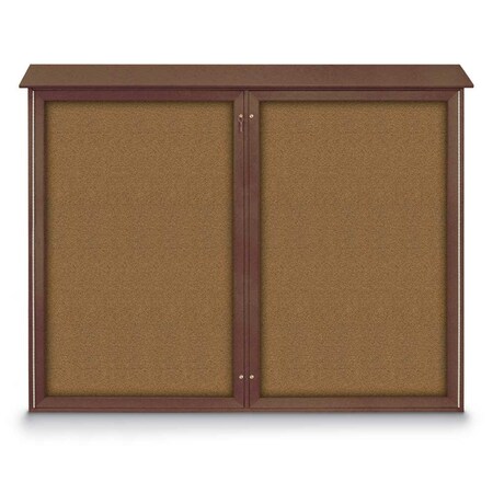 Single Door Enclosed Indoor Letterboard MPN:UV1124SD4824-BLACK-BLACK