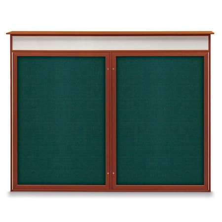 Single Door Enclosed Indoor Letterboard MPN:UV1124SD4824-BLACK-BLUE