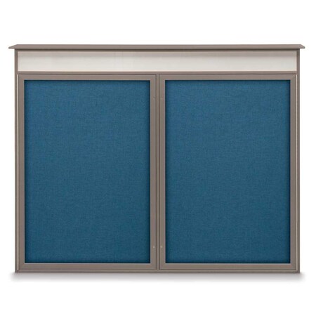 Single Door Enclosed Indoor Letterboard MPN:UV1124SD4824-BLACK-BURGUNVL