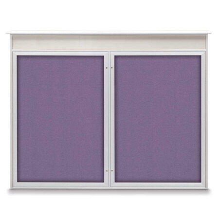 Single Door Enclosed Indoor Letterboard MPN:UV1124SD4824-BLACK-GREY
