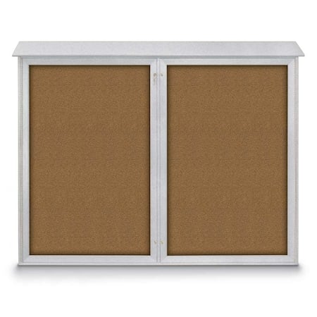 Single Door Enclosed Indoor Letterboard MPN:UV1124SD4824-BRONZE-BLACK