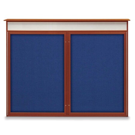 Single Door Enclosed Indoor Letterboard MPN:UV1124SD4824-BRONZE-HUNGRN