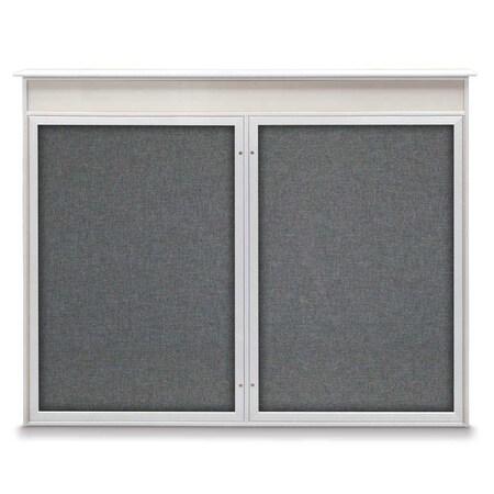 Single Door Enclosed Indoor Letterboard MPN:UV1124SD4824-BRONZE-LICORI