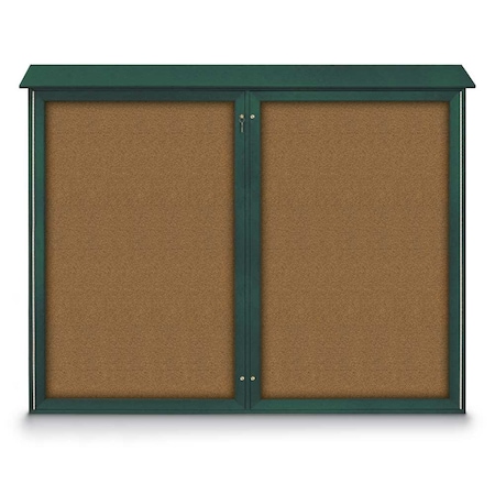 Single Door Enclosed Indoor Letterboard MPN:UV1124SD4824-SATIN-BLACK