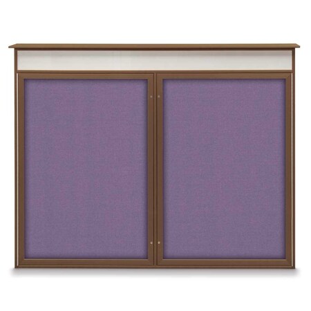 Single Door Enclosed Indoor Letterboard MPN:UV1124SD4824-SATIN-GREEN