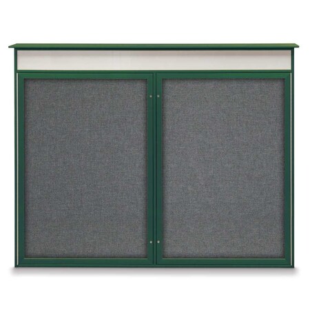 Single Door Enclosed Indoor Letterboard MPN:UV1124SD4824-SATIN-LICORI