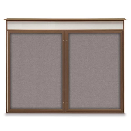 Single Door Enclosed Indoor Letterboard MPN:UV1125-BLACK-BARBLU