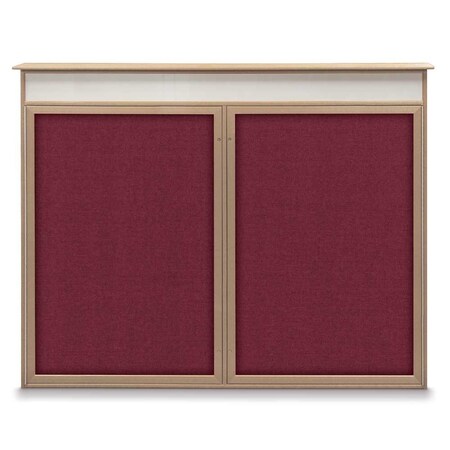 Single Door Enclosed Indoor Letterboard MPN:UV1125-BLACK-BLACK