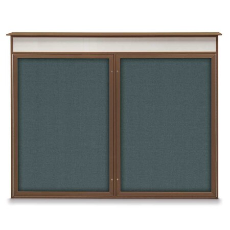 Single Door Enclosed Indoor Letterboard MPN:UV1125-BLACK-BLUE