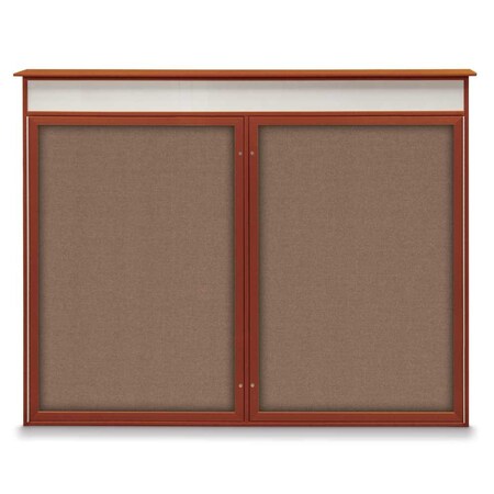 Single Door Enclosed Indoor Letterboard MPN:UV1125-BLACK-BURGUN