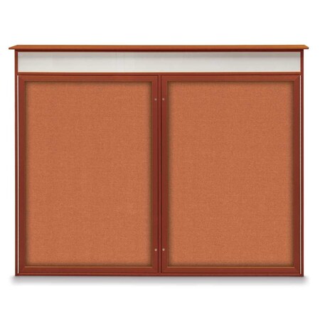 Single Door Enclosed Indoor Letterboard MPN:UV1125-BLACK-BURGUNVL