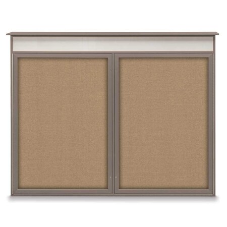Single Door Enclosed Indoor Letterboard MPN:UV1125-BLACK-GREEN