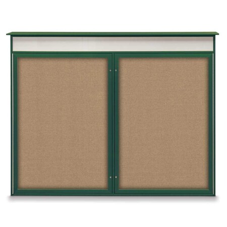 Single Door Enclosed Indoor Letterboard MPN:UV1125-BLACK-GREY