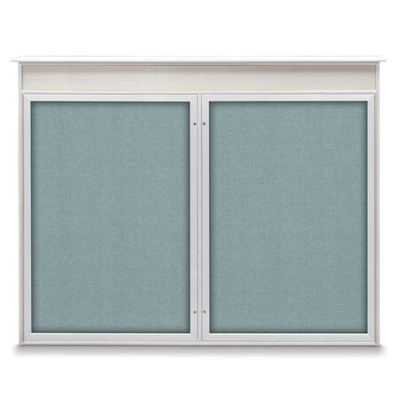 Single Door Enclosed Indoor Letterboard MPN:UV1125-BLACK-GREYVL